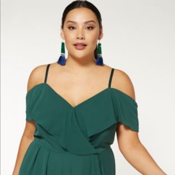 Charlotte Russe Other - Charlotte Russe emerald jumpsuit